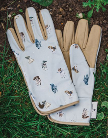 Wrendale Dog Pattern Gardening Gloves